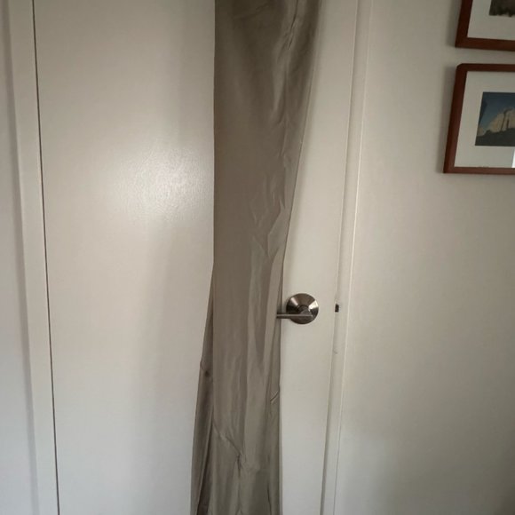 NWT Mumu Tuscany Maxi Slip Dress | Moss Green Luxe Satin | Small - Picture 4 of 5